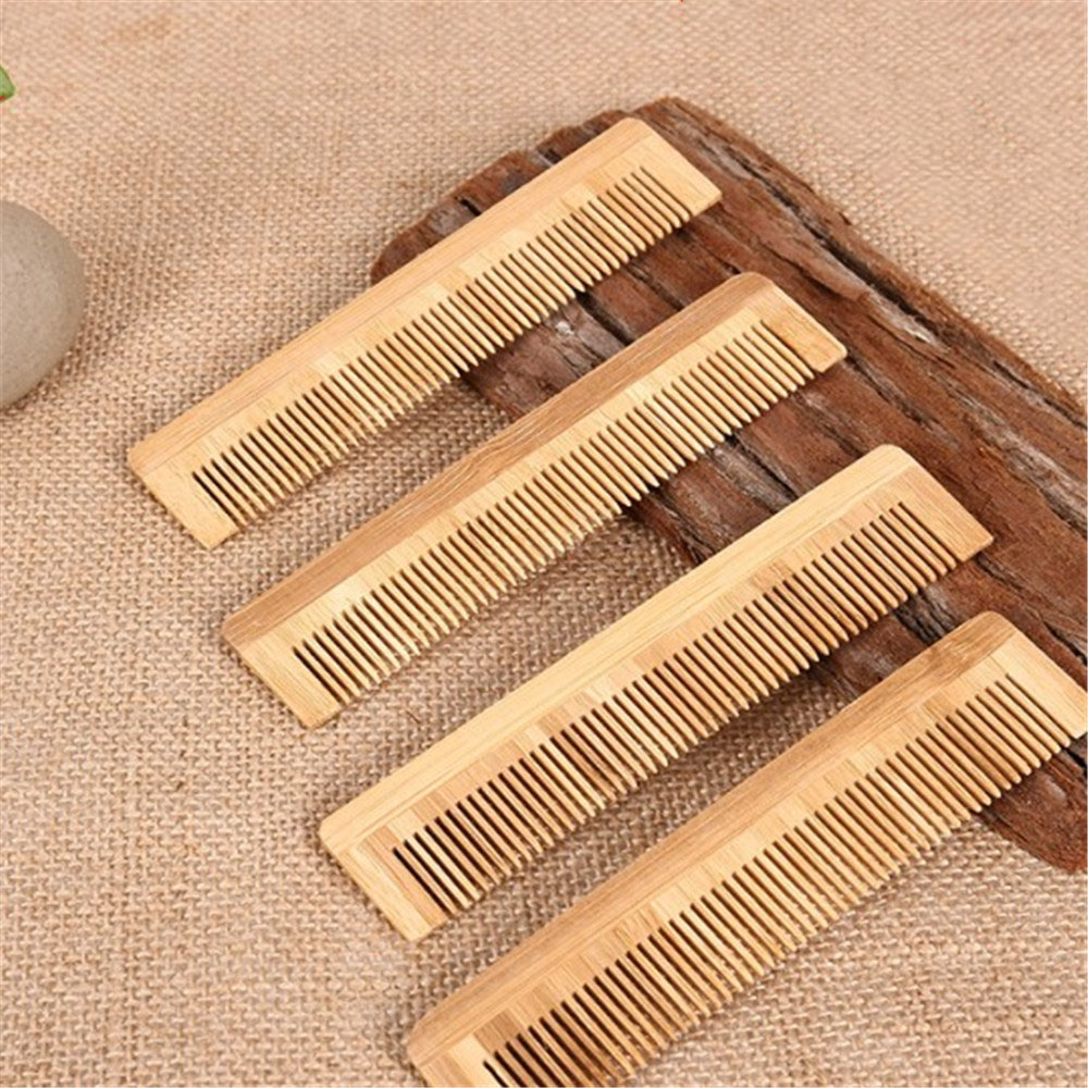 

1Pcs Simple Durable Massage Wooden Comb Bamboo Hair Brush Brushes Hair Care Massager Hair Care Comb For Girls and Gentleman, Silver