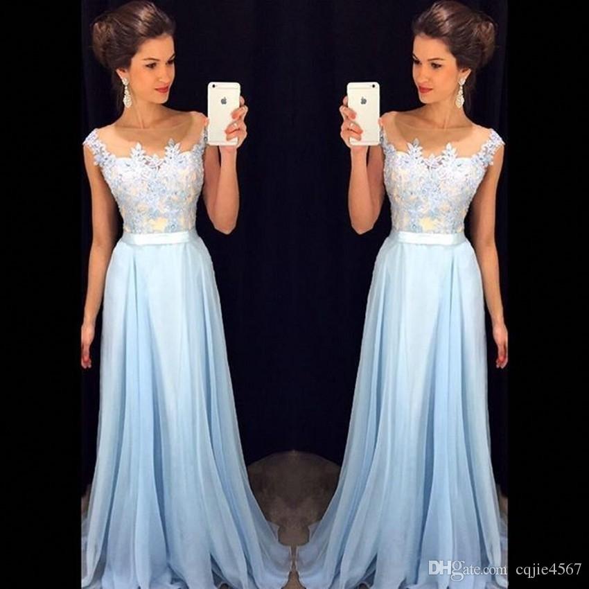 light blue dress modest