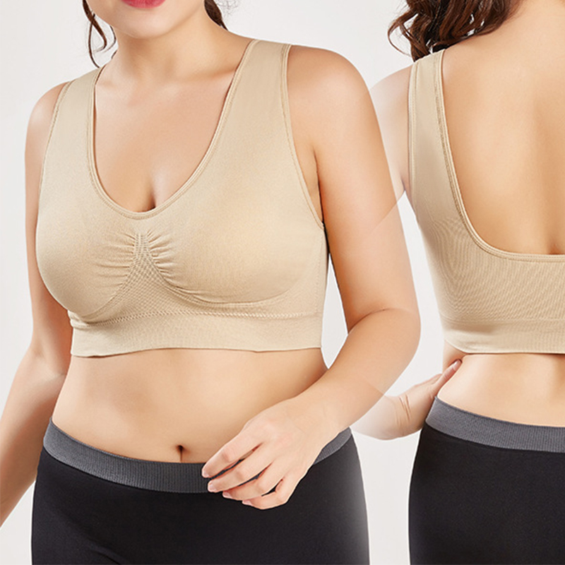 

Top Sports Bra Push up Bras Set for Yoga Women's Seamless Sport Bra Big Size 4XL Breathable Sport Padded Wireless Sportswear