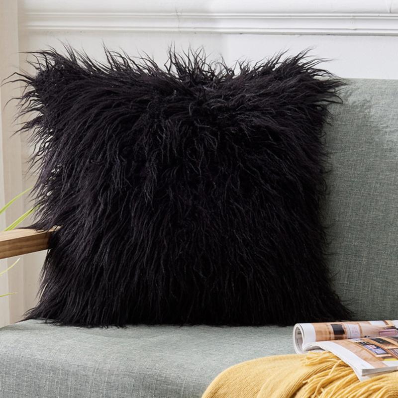 Lange Plüsch Dekokissen Fall Sofa Kissenbezug Home Decor Flauschige Kissenbezug