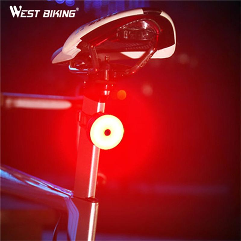 

WEST BIKING Bicycle Light USB Charging Waterproof Bicycle Taillight Bike Rear Lamp Safety Warning Seatpost Lantern Bike Light