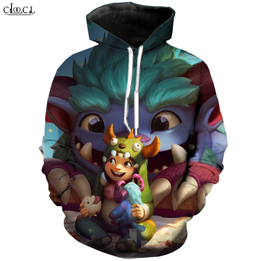 

Fashion Game League of Legends Hoodie Men Women 3D Printed Hero Skin Grungy Nunu Ezreal Hooded Coat Casual Pullovers, Hoodie 1
