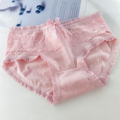 

Women's cotton underwear candy lace bow lovely cotton women's underwear, N264
