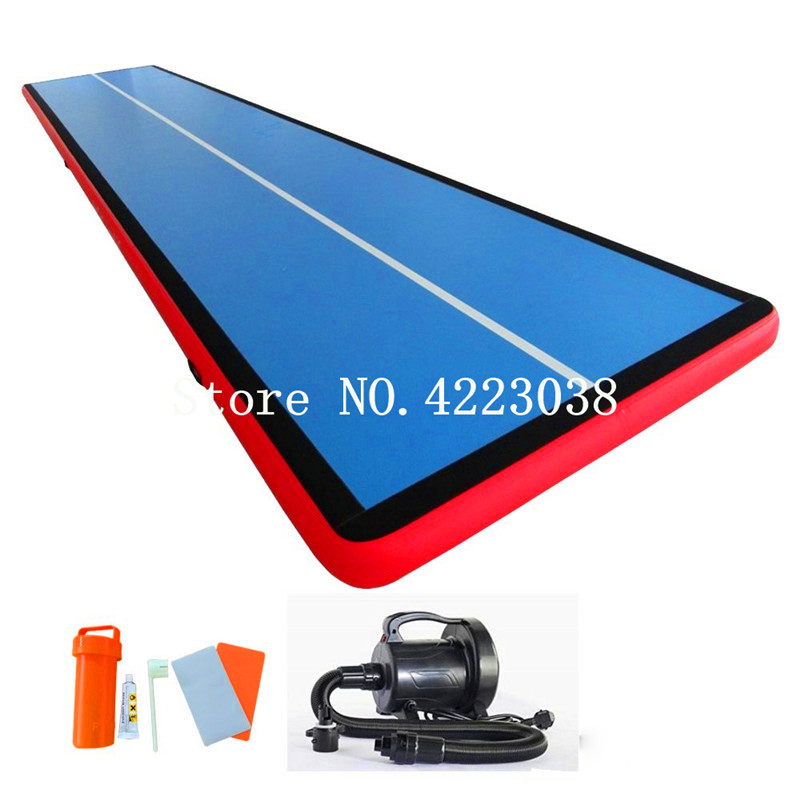 

7x1x0.2m air tumbling track gymnastics cheer leading inflatable mat airtrack with one pump
