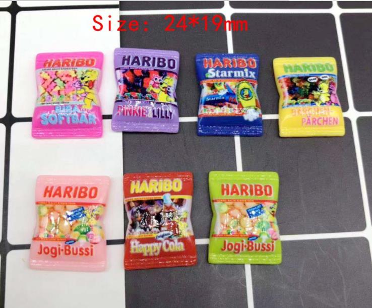 

Japanese Cartoon Simulation haribo Candy Kawaii Flatback Resin Cabochon Scrapbooking Fit Phone Hair Clips DIY Accessories