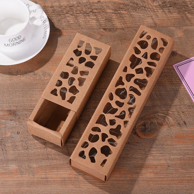 

Quevinal Hollow Macarons Box Cookie Package Baking Small Cake Box for Chocolate Muffin Biscuits Wedding Party Decor