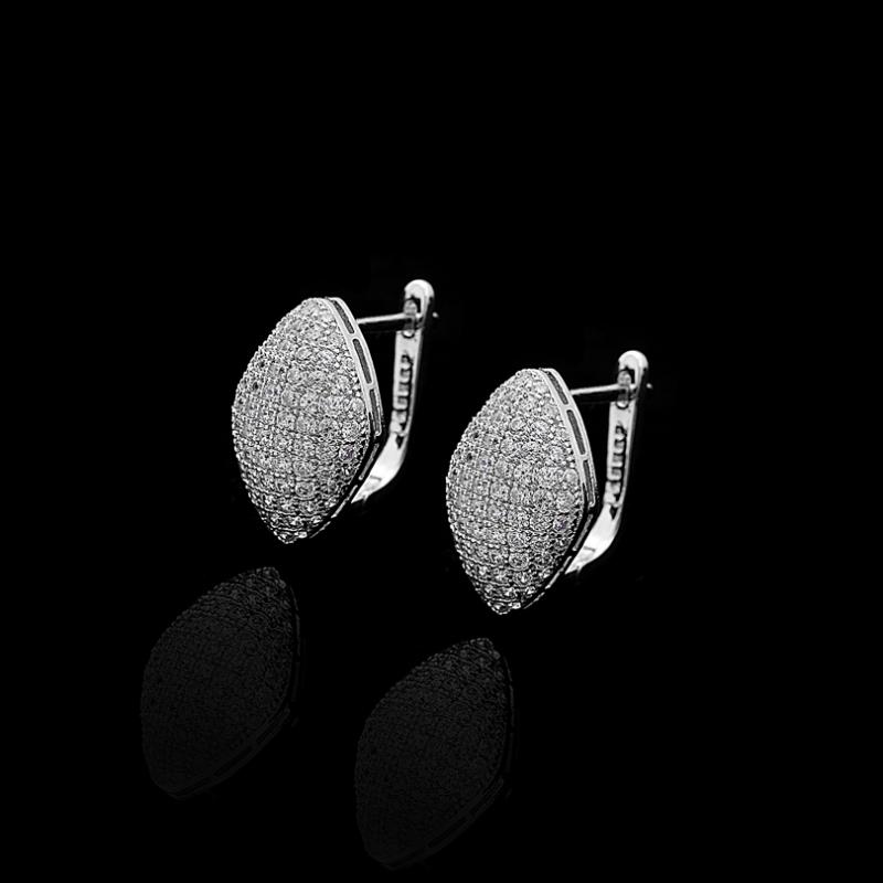 

Hoop & Huggie Jewelry Geometric Cubic Zirconia Earrings For Women Statement Circle