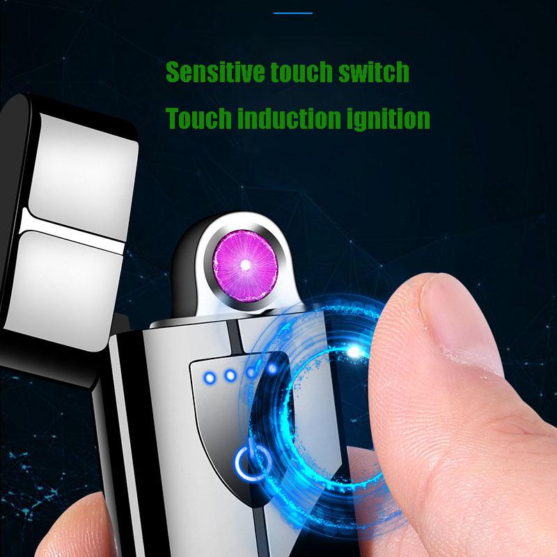 

Nice USB Charging Lighter Creative Explosion Models Hot Wheels Rotating Arc Cigarette Lighter With LED Display Power Windproof Custom