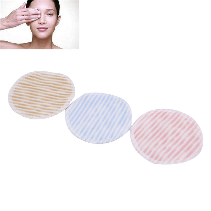 

Soft Bamboo Fiber Face Cleaner Fashion Soft Reusable Washable Plush Puff Cloth Pad