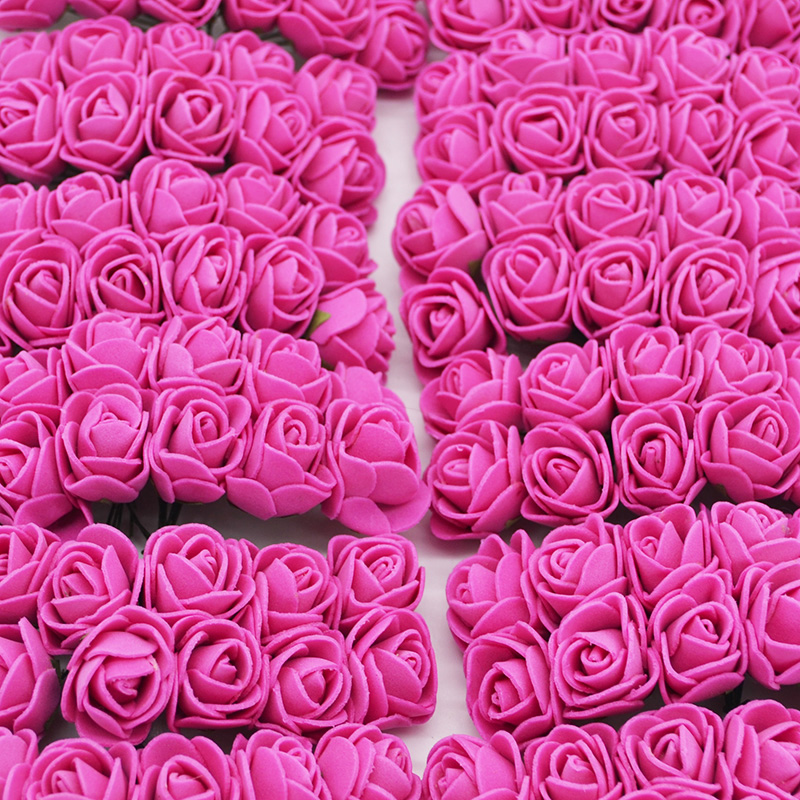 

36-144pcs 2cm Decorative PE Foam Artificial Flower Bouquet For Wreath Fake Flower DIY Home Wedding Decoration, Pe04