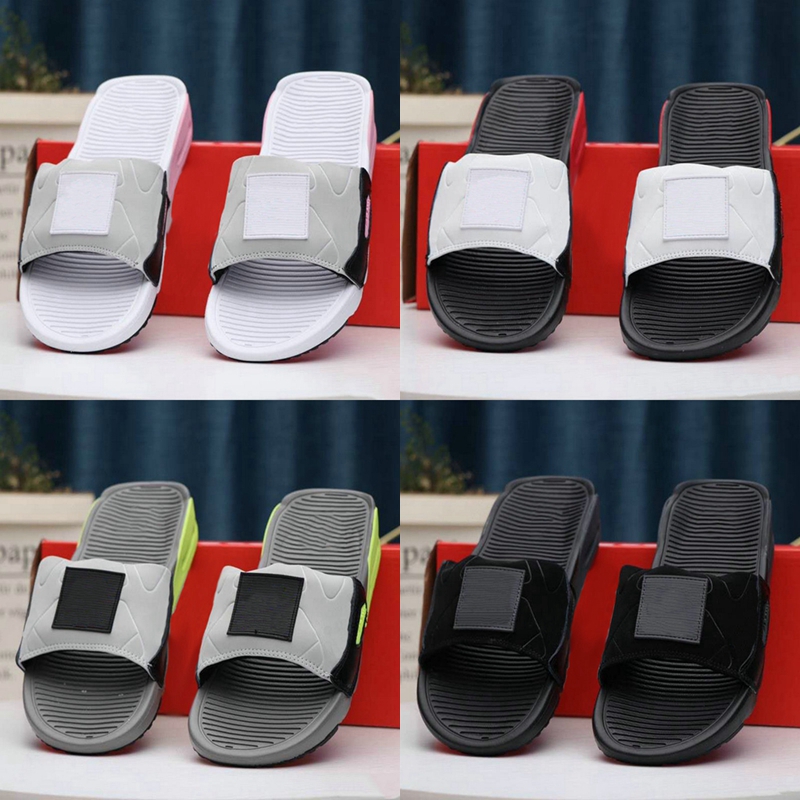 

90 Slide slippers Smoke Grey Volt Black White Mens Womens 90s flip flop Cool Grey sports slipper Men shoes beach sandals outdoor sneakers
