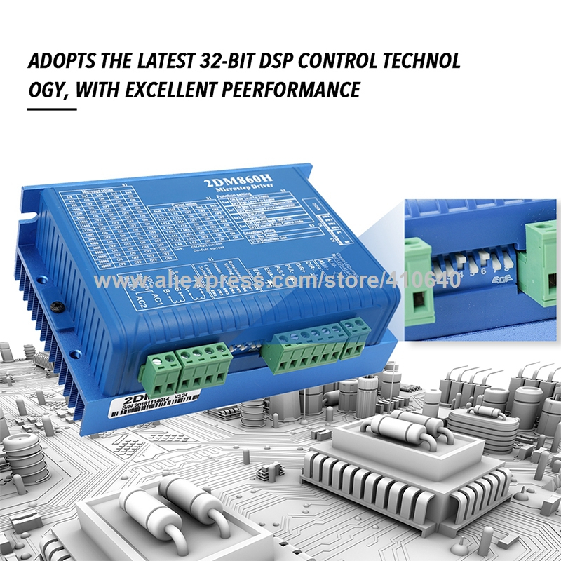 2 Phase Hybrid Stepper Motor Driver 2DM860 2DM860H DSp Control For NEMA34 Stepper Motor 24 To 110V DC 18 To 80V AC Voltage-image-535129677