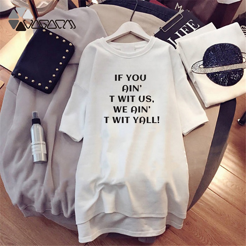 

Women Resist Dress Girl Affirmative Movement Dress Fashion Letter Printed Clothing Womens Summer New Style Streets Dresses, White