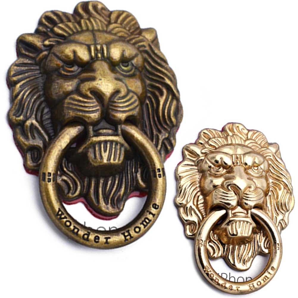 

360 Degree Lion Metal Finger Ring Smartphone Stand Holder Mobile Phone Holder Stand For iPhone x 8 7 Xiaomi huawei All Phone, As the pic show