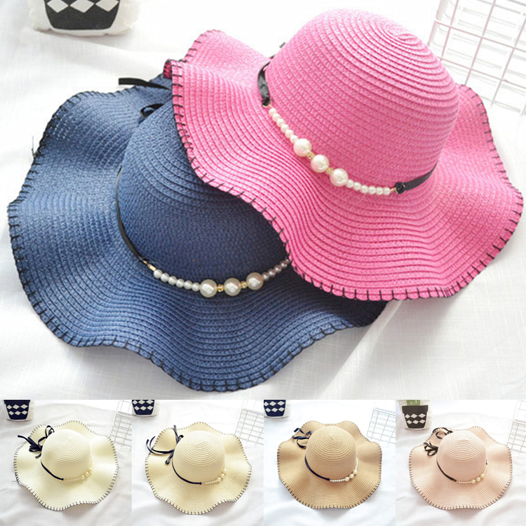 

Newest Fashion Mother and Daughter Caps 6 colors Butterfly-knotted Family Straw hats girls bucket hat kids foldable beach hats JY513, Mixed colors