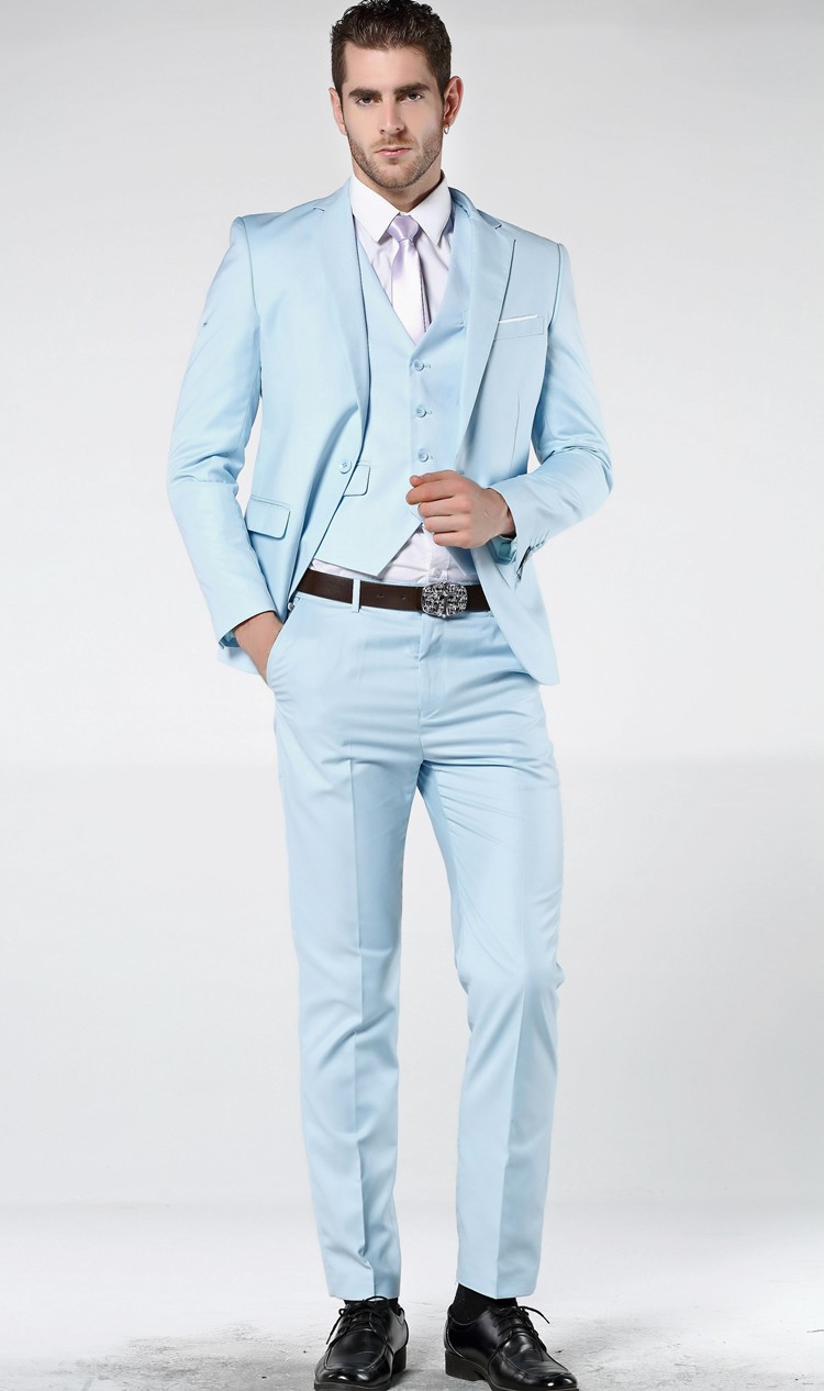 

Fashionable One Button Groomsmen Notch Lapel Groom Tuxedos Men Suits Wedding/Prom/Dinner Best Man Blazer(Jacket+Pants+Tie+Vest) 807, Same as image