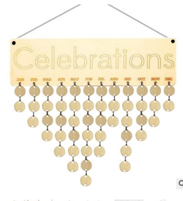

Celebrate Friends Family Life Birthday Calendar Wood Calendar Reminder Board Rustic Design Remember Special Occasions
