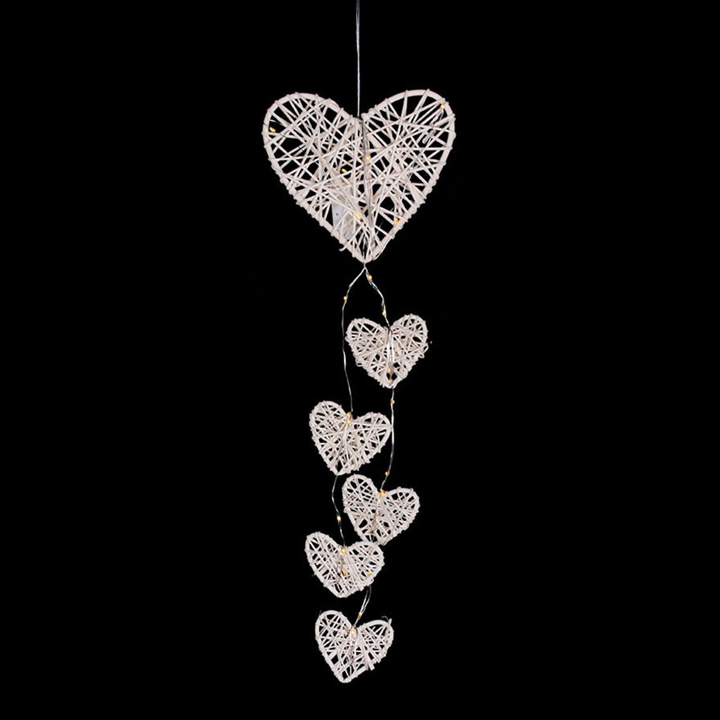

Creative Night Light Dream Catcher Net Wall Hanging Pendant Two Ring Dream Catcher Simple Decorative Wall Hanging