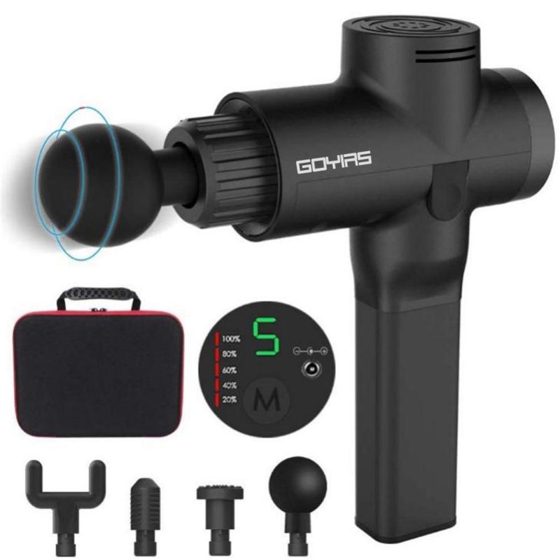 

2020 New GOYIRS Massage Gun Muscle Massager Deep Tissue Percussion Portable Handheld Electric Body Massager Quiet MG902