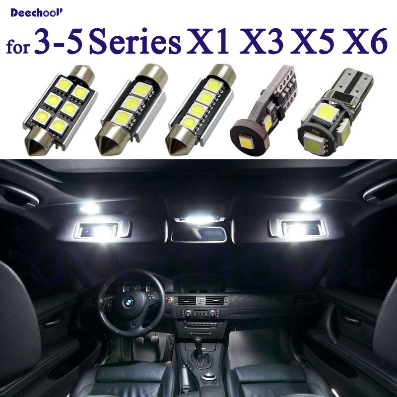 

100% Canbus LED License Plate Bulb + Interior Dome Light for E36 E46 E90 E91 E92 E93 E39 E60 E61 F10 E84 E83 F25 E53 E70 E71, As pic