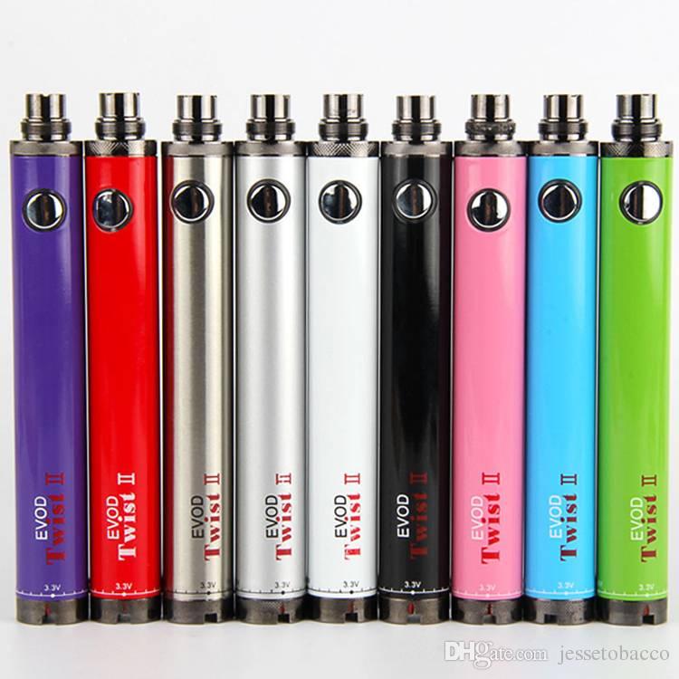 

EVOD Twist II battery 1600mah evod twist 2 battery 3.3v-4.8v EVOD Twist 2 ecig battery suit with CE4 5 atomizer