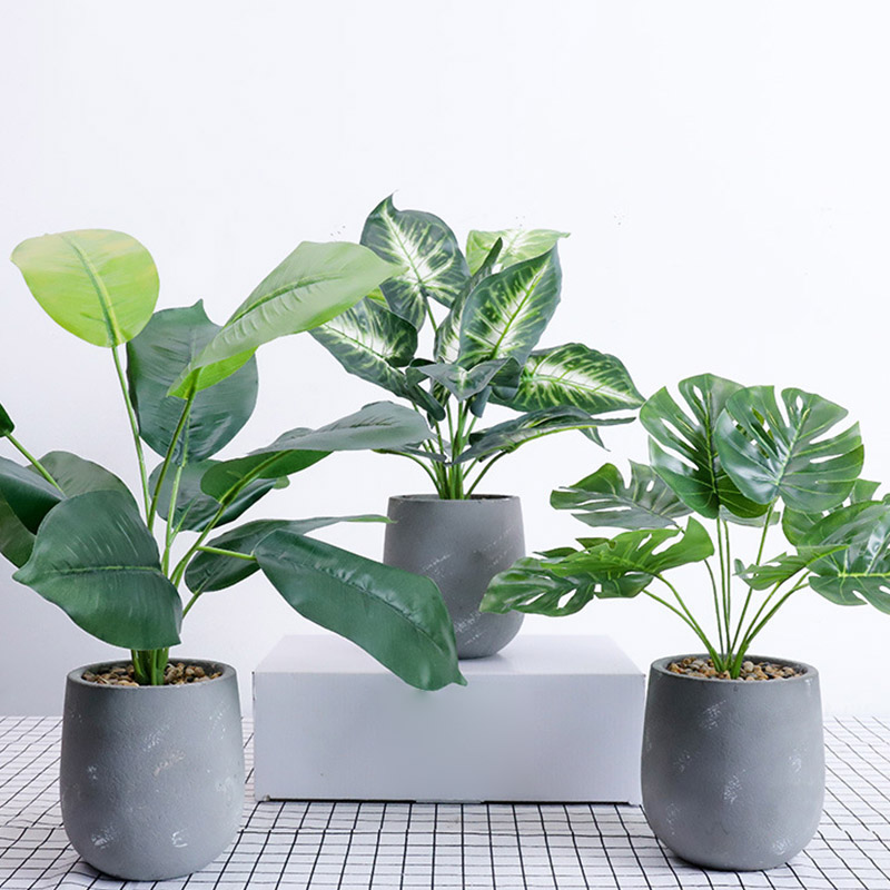 

Artificial Flower Nordic Minimalist Style Simulation Green Plant Potted Turtle Leaves Cactus Grass Home Plant Decoration