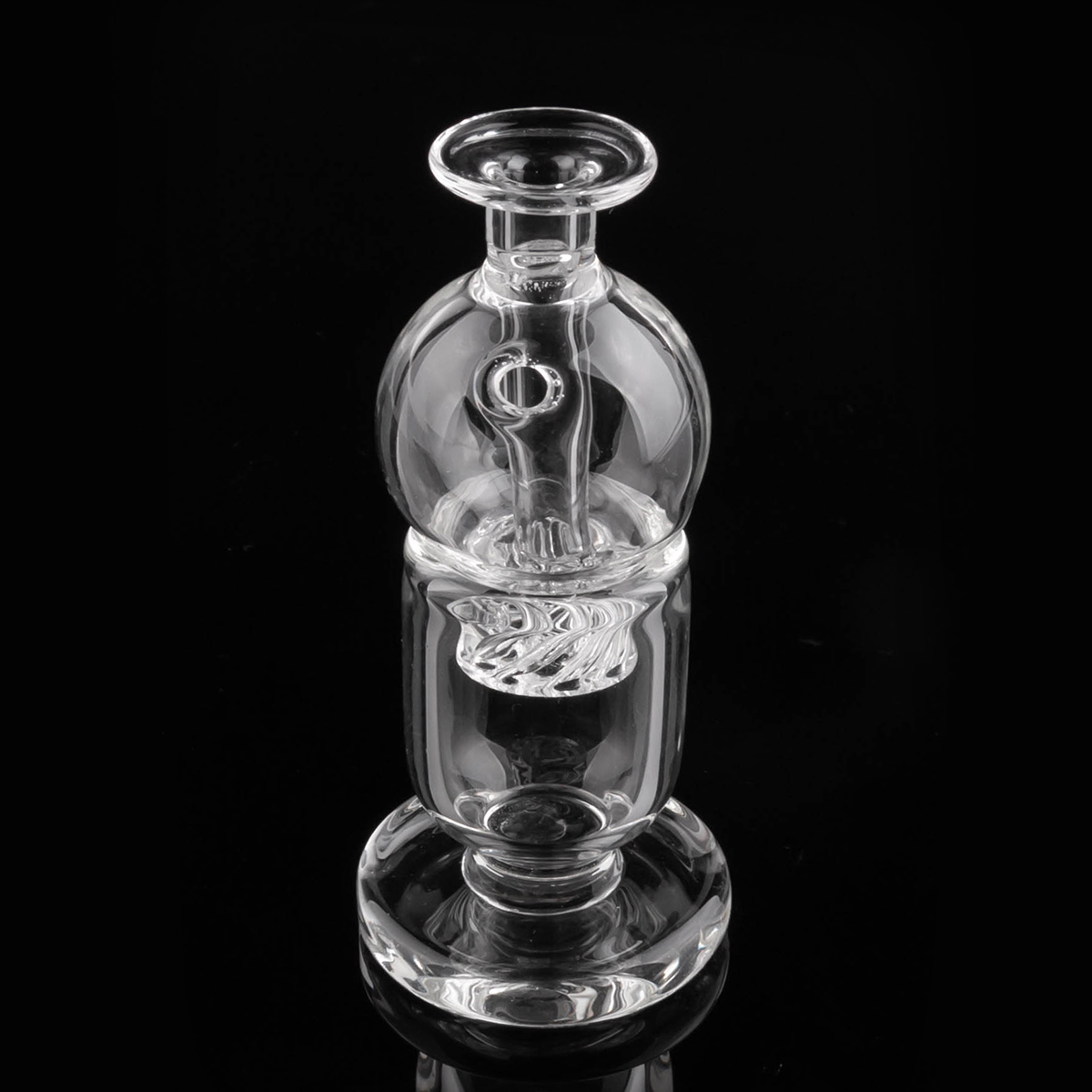 

Smoking Accessories Carb Cap stand Glass holder and cyclone spin pink purple for 25mm flat top quartz banger water bong