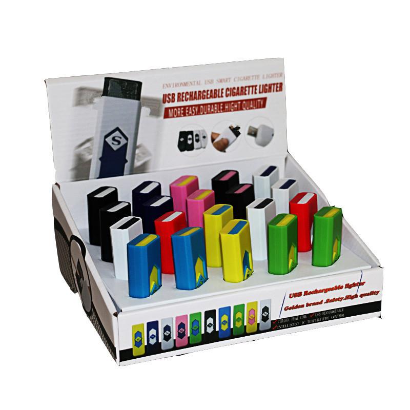 

Cigarette Lighters USB Rechargeable Battery Electronic Cigarettes Lighter Windproof Electronic Cigarette Lighters
