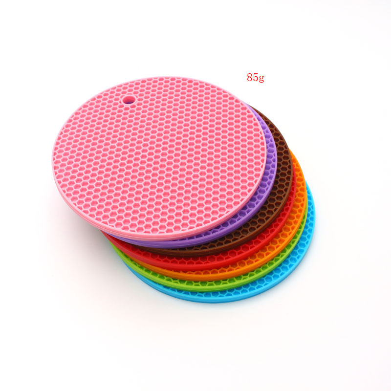 

1PCS round thick silicone honeycomb insulation pad insulation pad new environmentally friendly non-toxic anti-hot wholesale