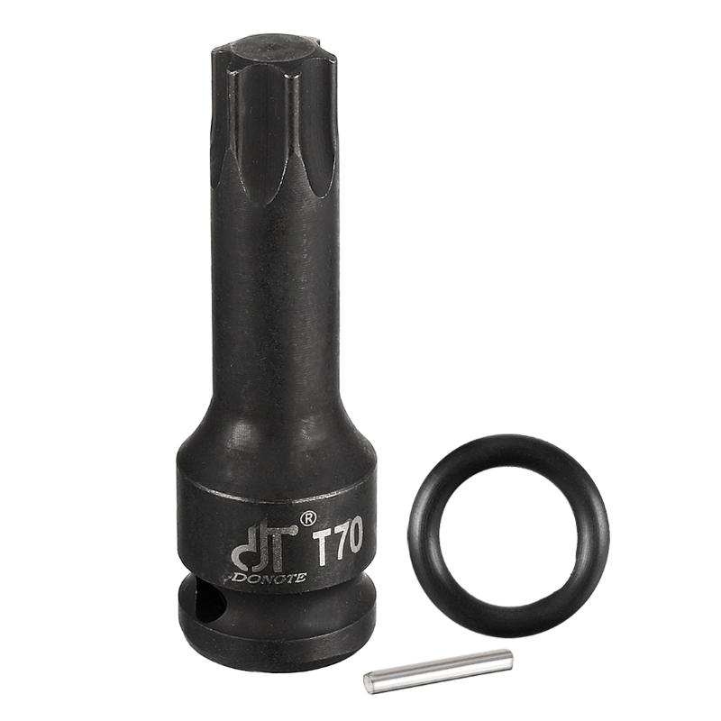 

uxcell 1/2-Inch Drive x T70 Impact Hex Bit Socket, Metric 3" Length, Cr-Mo