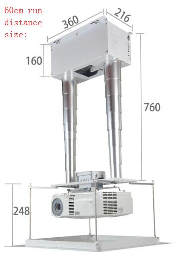 Double Motorized Hidden bamboo projector lift for conference system hidden in the ceiling with remote control-image-436540257
