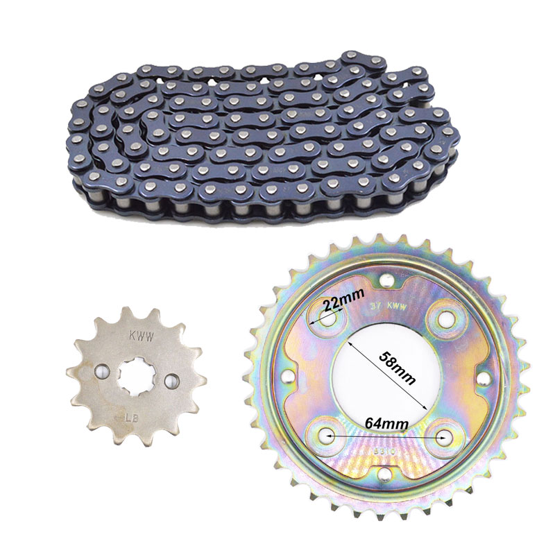 

Motorcycle Front Rear Sprocket Chain 420 104L 14T/37T for WAVE110 WAVE110S AFS110 AFX110 AFX AFP110 AFP AFS 110 2010-2018