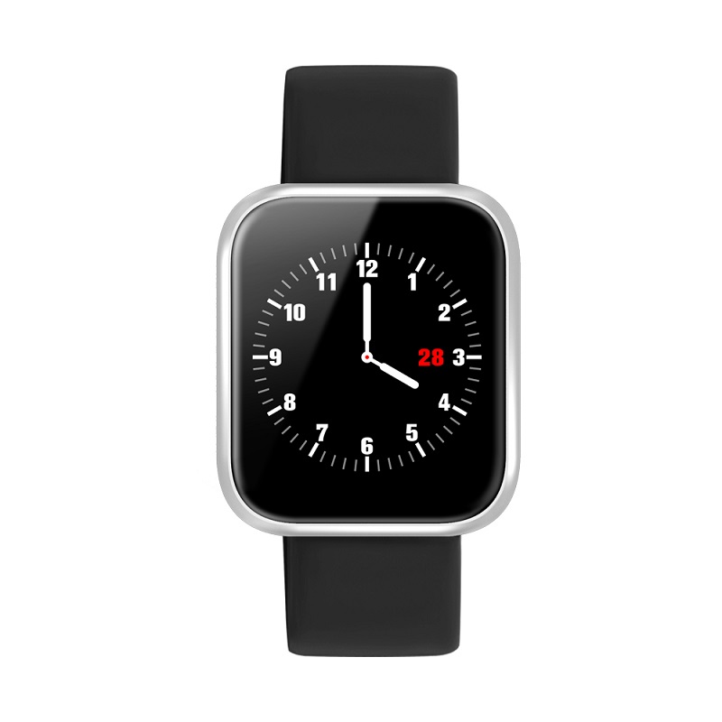 Silver silicone strap