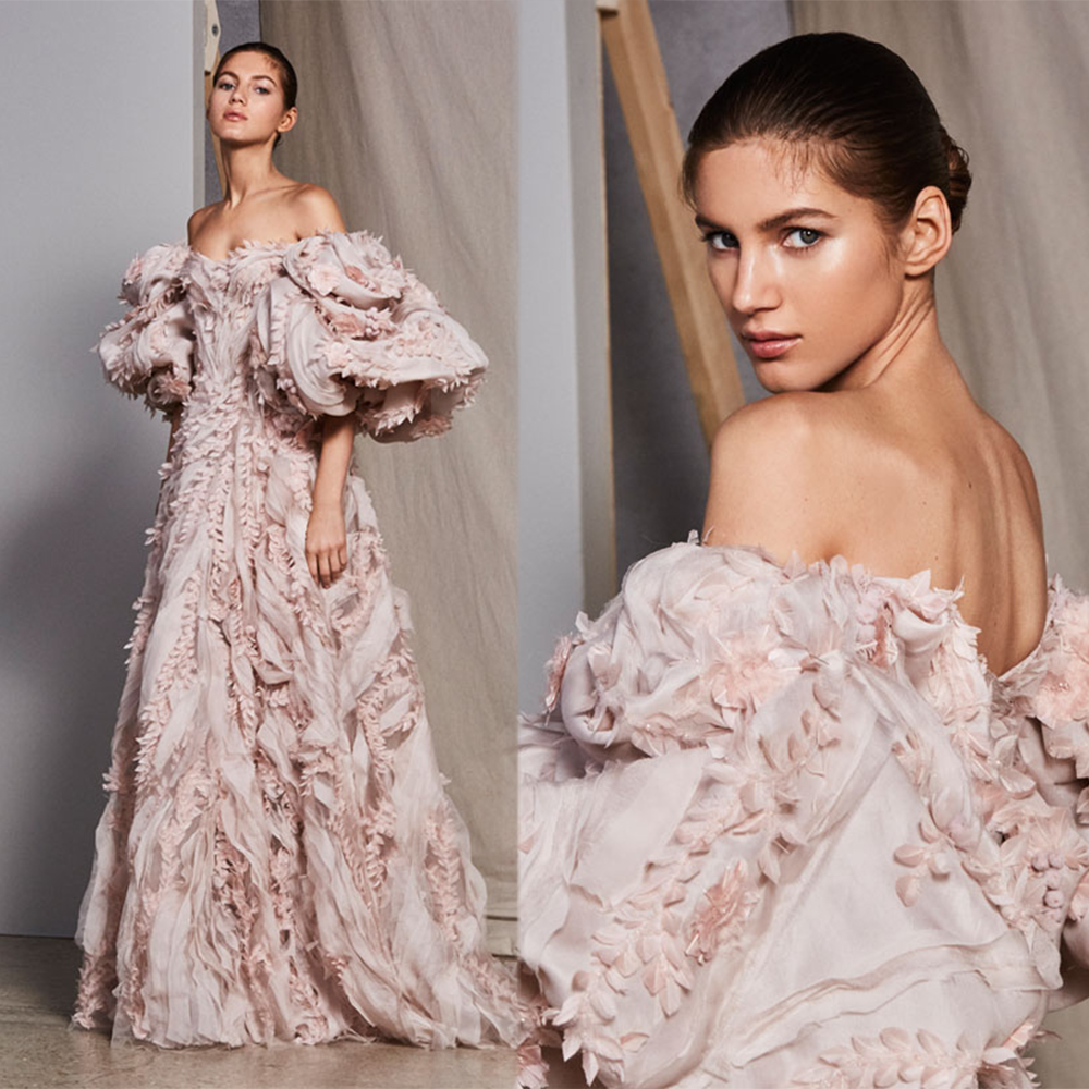 

Sexy Ashi Studio A Line Prom Dress Off Shoulder Short Sleeve Tulle Lace Applique Party Dress Swerp Train robes de soirée, Blue