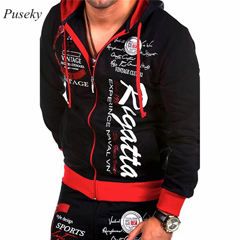 

Men's Cool Fashion Zipper Hoodies Letter Print B-box Man Sweatshirts Jackets Coat Outwear Tops, Blue - 01