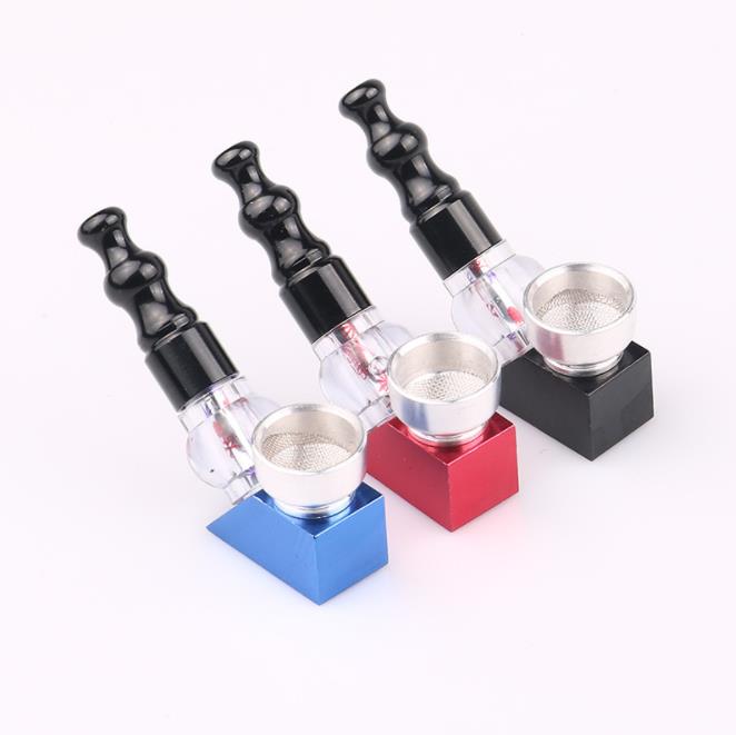 

Manufacturers direct sales of 50mm fashionable creative plastic handle metal pipe portable filter metal cigarette holder