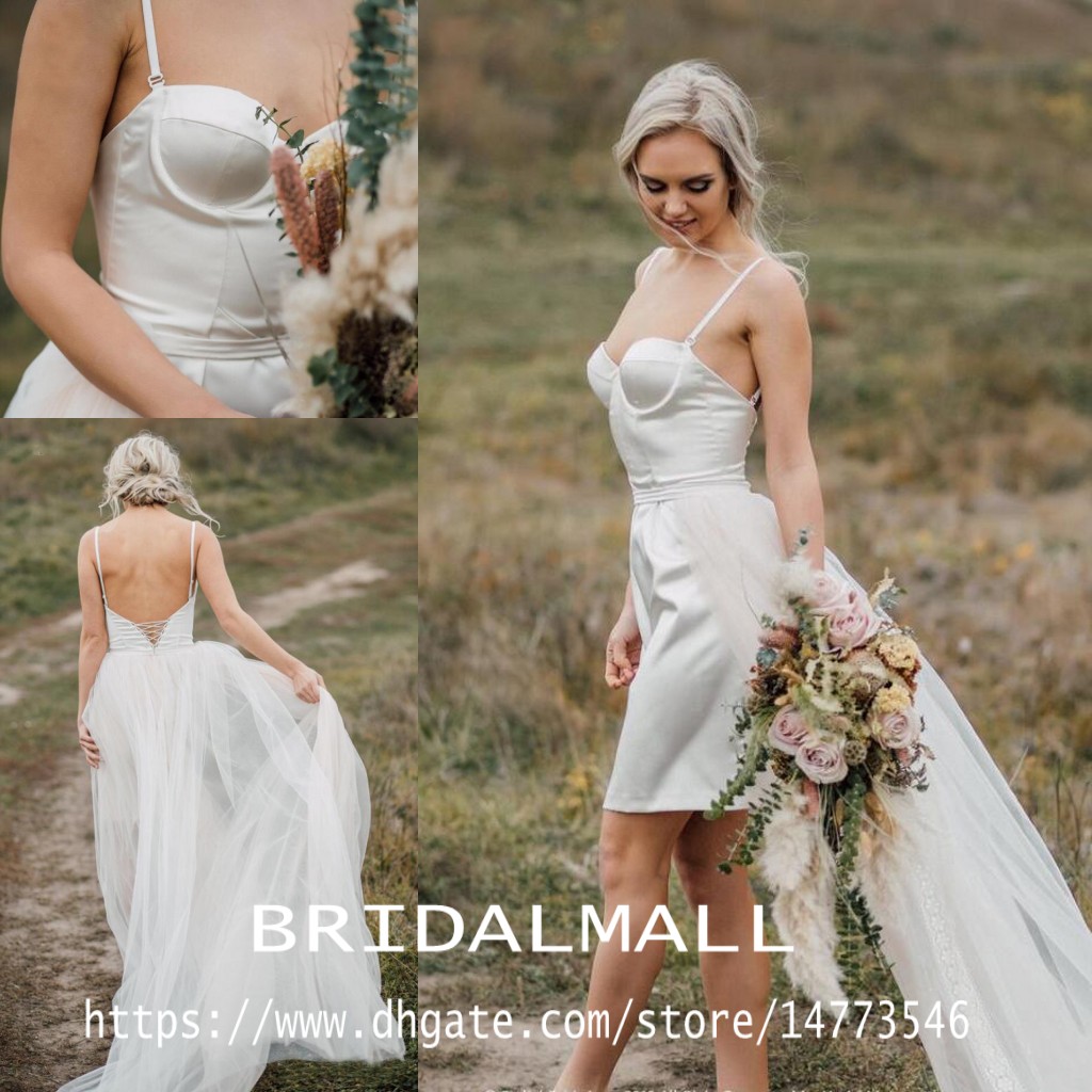 Grosshandel V Ausschnitt Brautkleid Mit Halben Armel Strass Scharpe