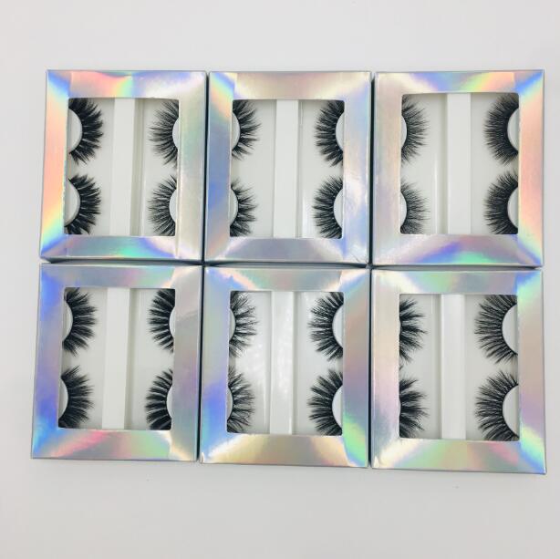 

Newest 2 pairs mink false eyelashes set thick natural long handmade fake lashes eye makeup accessories 6 models drop shipping