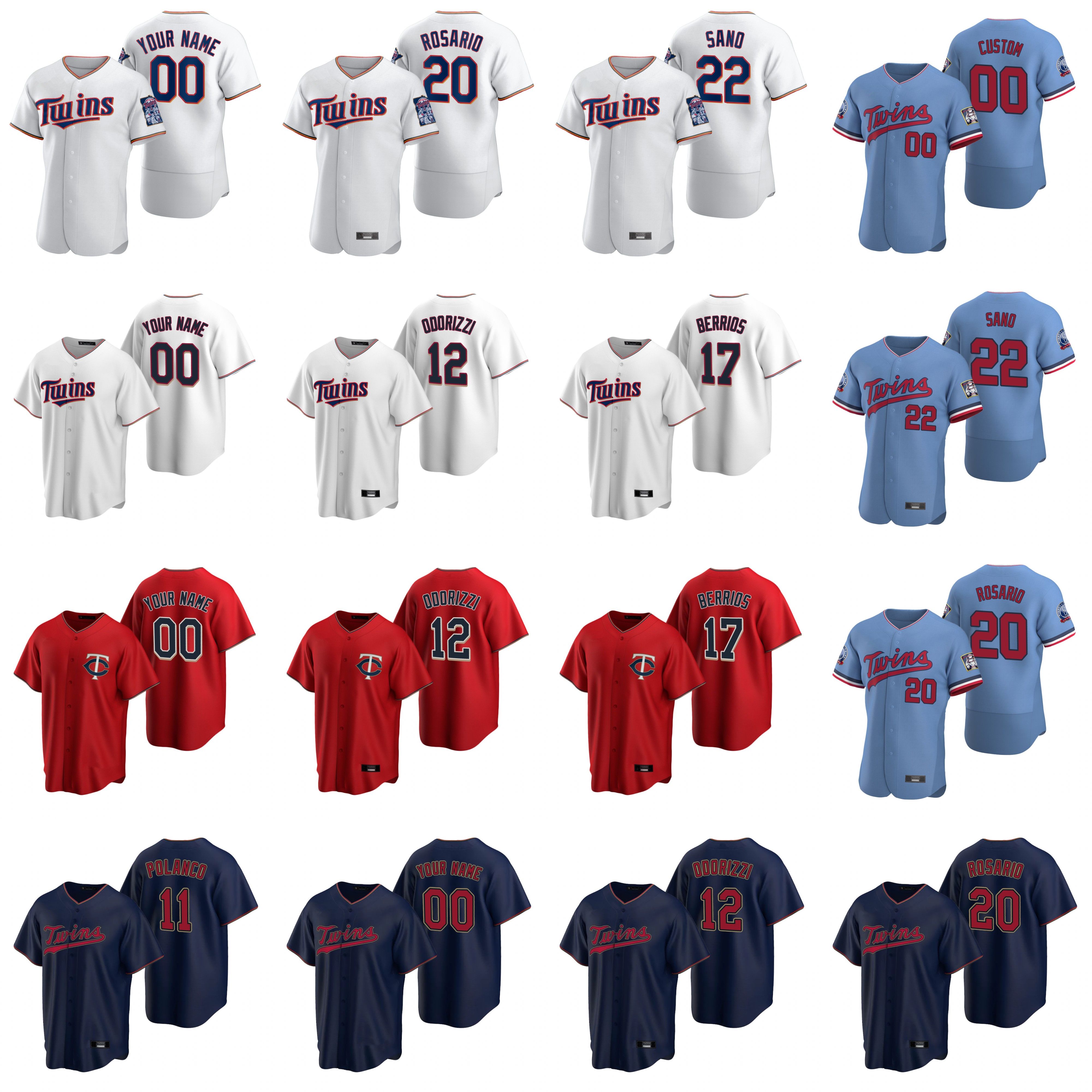 

2020 Kent Hrbek Jersey Sergio Romo Mitch Garver Jonathan Schoop Byron Buxton Ehire Adrianza Kirby Puckett Baseball Jerseys Custom Stitched, Youth navy 2020 cool base