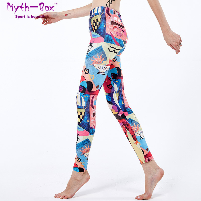 

Women Yoga Pant Training Leggings Sport Woman Printed Capris Female Elastic Leggins Fitness Tights Running Trousers Gym Leggings, Hm-1087