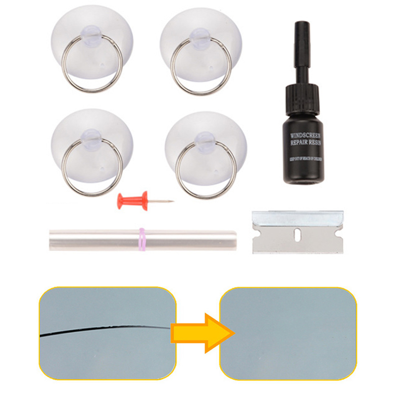 

Car Windshield Repair Kit Glass Windscreen Restore Repairing Tools Set Big Chip Crack Repairing Car Auto Kit Repair Tool Set