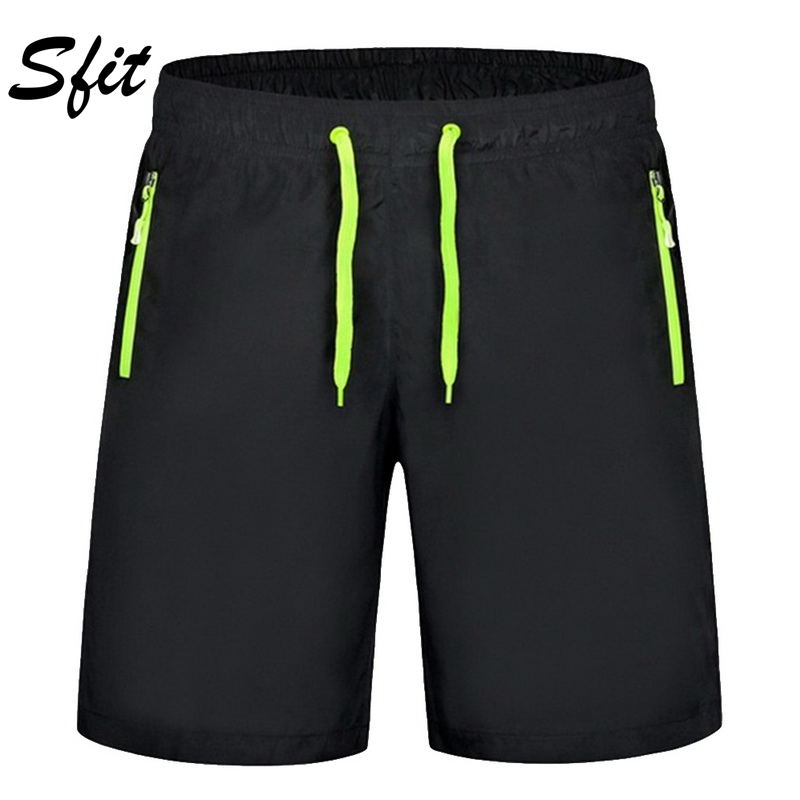 

Sfit 2020 Summer Men's Beach Sports Shorts Casual Solid Color Zipper Pocket Drawstring Shorts Bottoms Plus Size Loose Beachwear