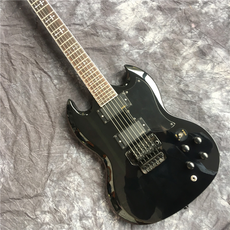 

Best selling Sg electric guitar and Floyd Rose Tremolo Sg guitar, top black Sg guitar
