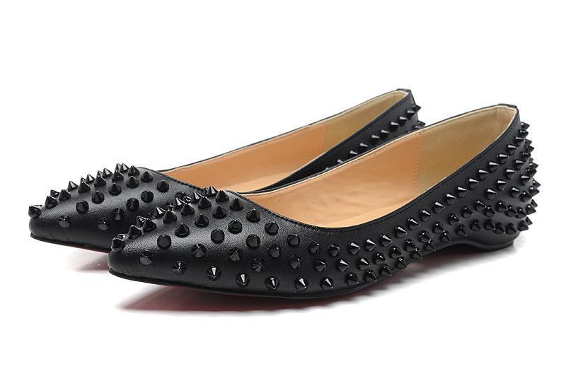 flat red bottom shoes