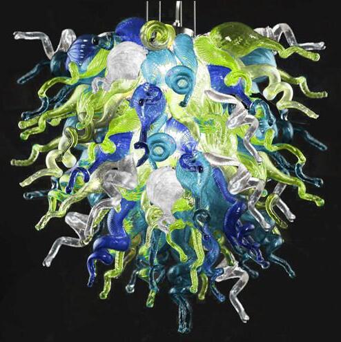 

Lamp 100% Mouth Blown Borosilicate Murano Glass Modern Chandeliers Home Lamps Living Room European Style Hand Blown-Glass Chandelier