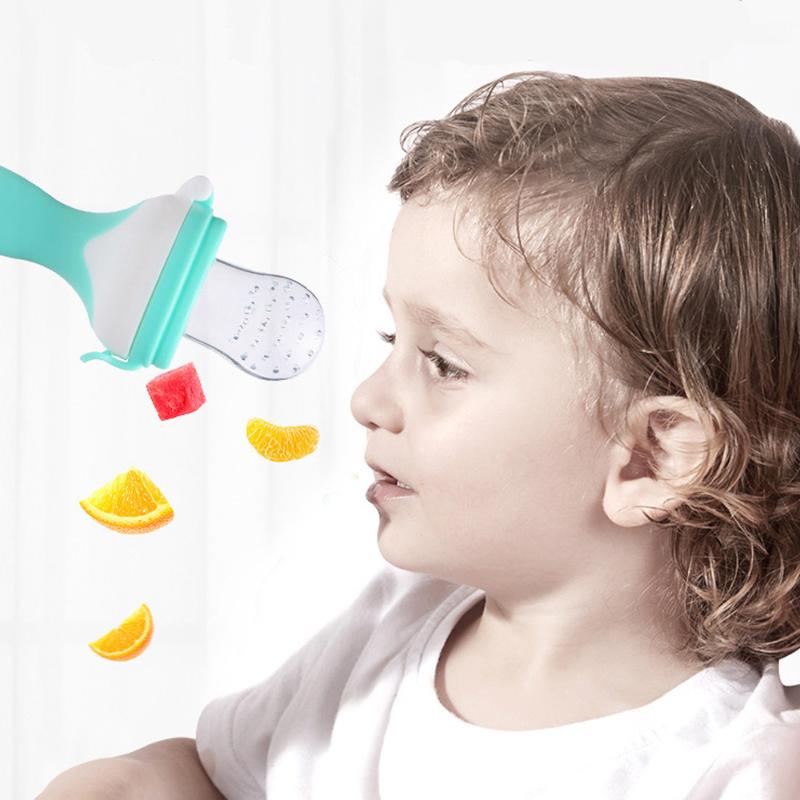 

Long Handle Baby pacifier Fresh Nibbler Kids Fruit Feeder Nipples Feeding Nipple Teat Pacifier Bottles Safe Baby Supplies