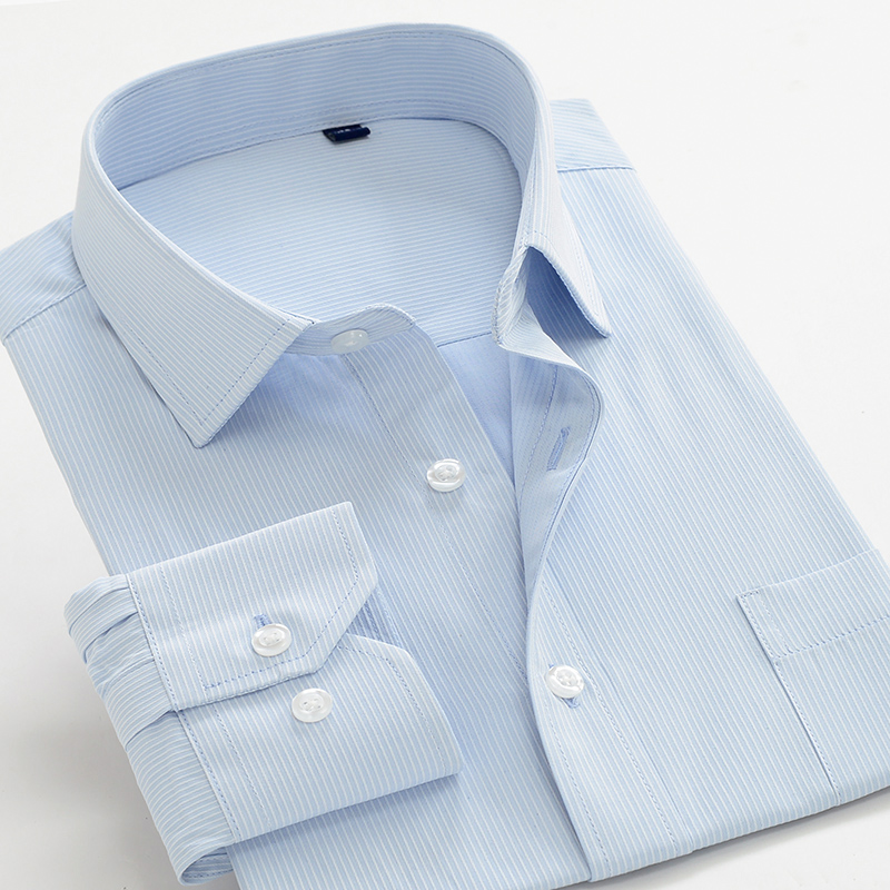 

SHANBAO brand men's large size striped long sleeve shirt 2020 autumn new business casual wedding banquet shirt 8XL 8XL 9XL 10XL, F-22