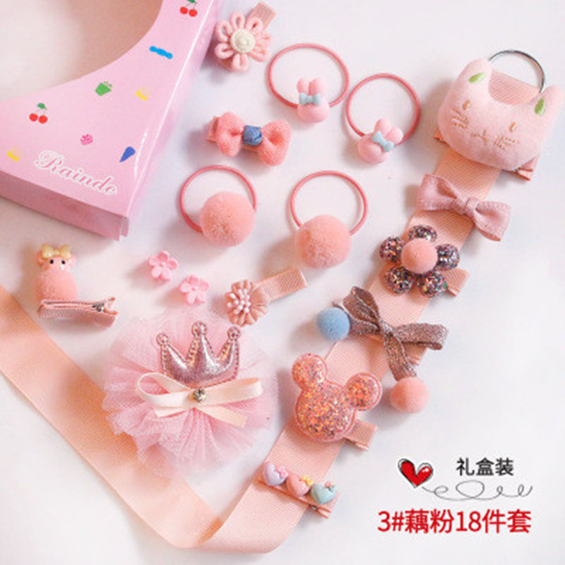 

2020 New Children'S Hair Clip Set Baby Girl Does Not Hurt Hair Accessories, A3