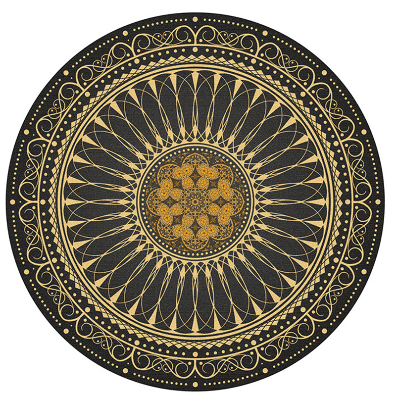 

Retro Persian Living Room Round Carpet Bedside Mat American Bedroom Carpet Home Sofa Rug Floor Mat Study Chair Vintage