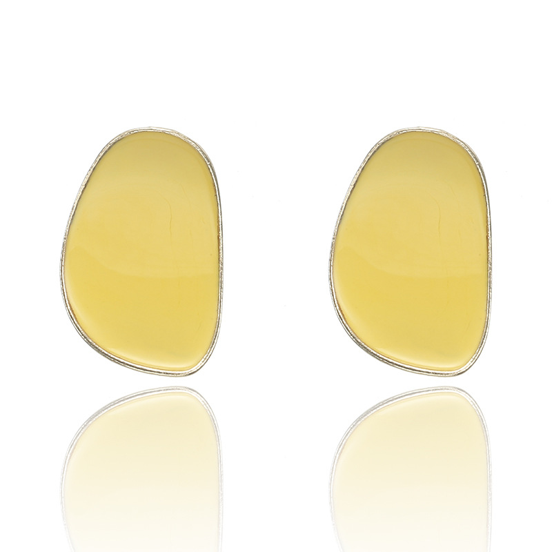 

Europe and the United States earrings new alloy fresh and lovely geometric candy color earrings women wholesale